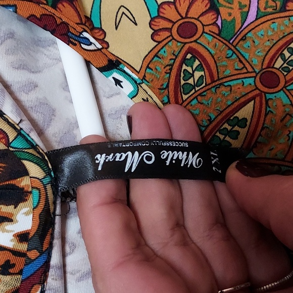 Western Boho Paisley and leopard autumn tunic - Picture 3 of 4